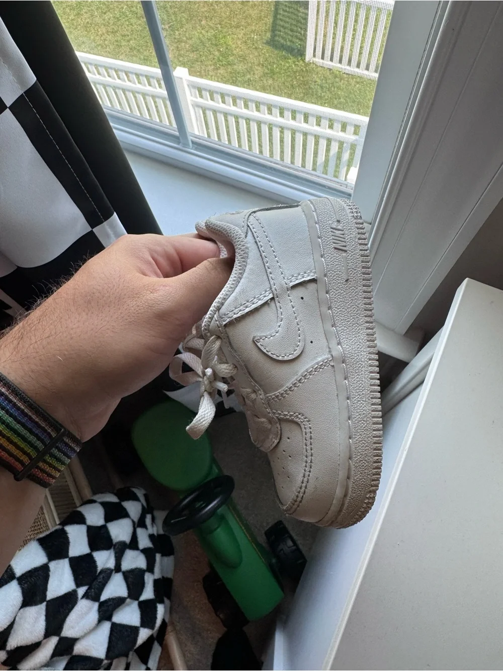 Nike Air Force One Kids White Low-Top Sneakers - Lace-Up